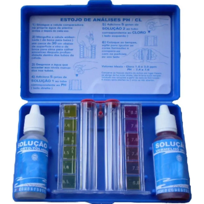 Estojo De Testes Cloro E Ph - Aquafast