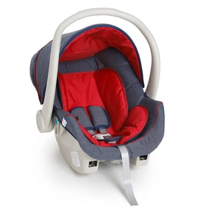 Kit Bebê Conforto Cocoon Jeans Com Base Para Carro Galzerano