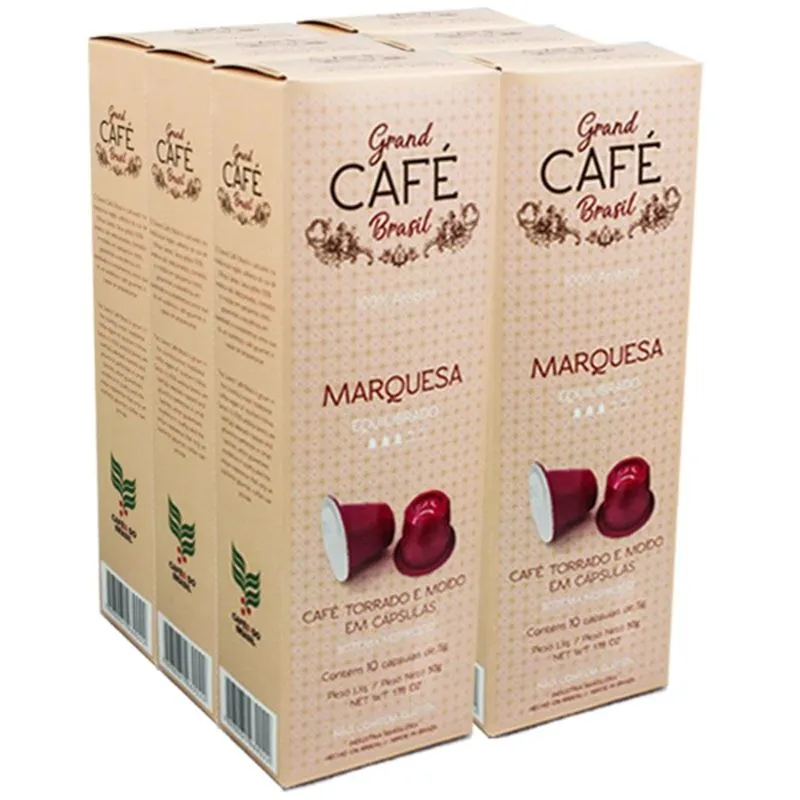 Grand Café Brasil - Cápsula para Nespresso - Kit 60 Cápsulas
