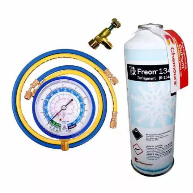 Kit Conjunto Manifold Baixa Mangueira + Gás R134 Dupont Novo