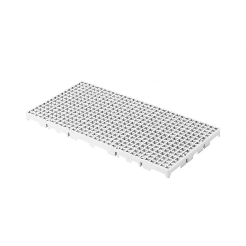 Piso Estrado Plástico Modular 50x25x2,5 cm - Branco