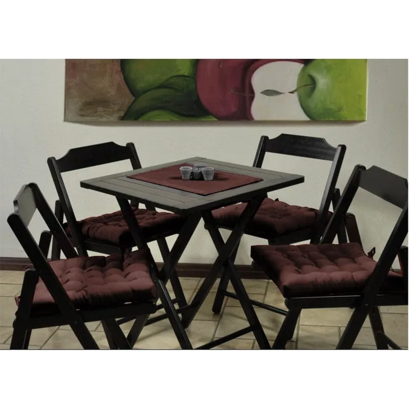 Kit com 6 Assentos Futton 40 x 40 - Marrom