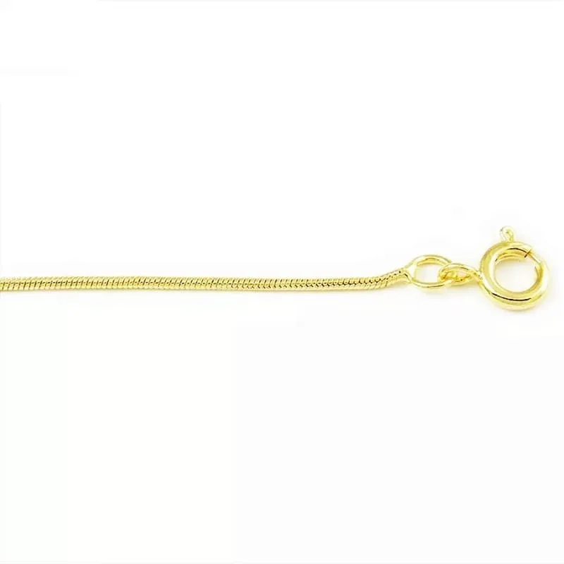 Colar Cordão Rabo de Rato Folheado A Ouro 18k