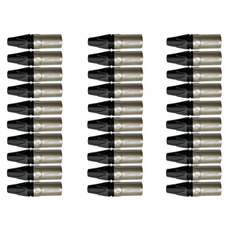 Kit 50 Conectores Xlr Macho De Linha Wireconex