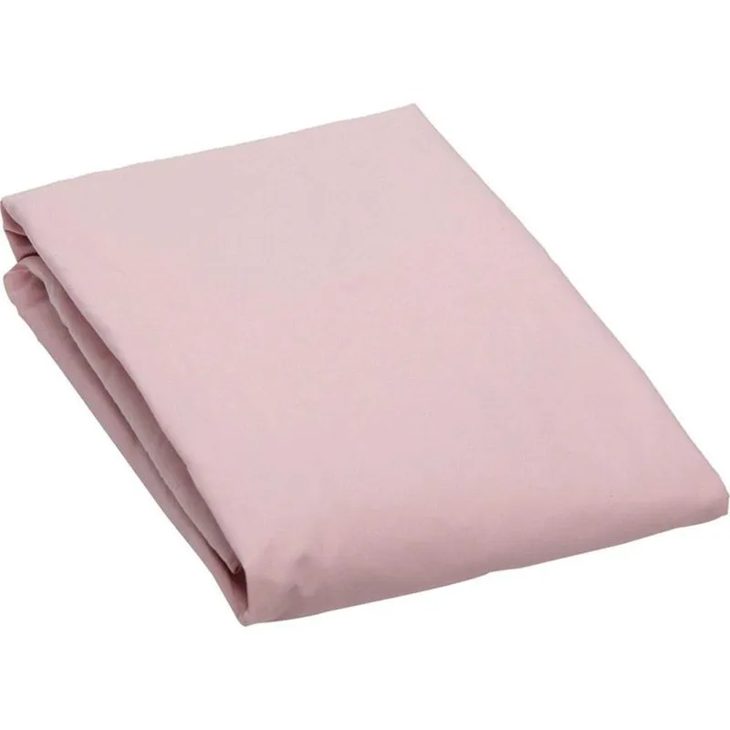 Lençol com elástico avulso solteiro algodão rosa