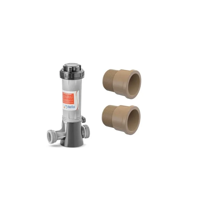 Clorador Automático De Cloro Em Pastilhas + Adaptador