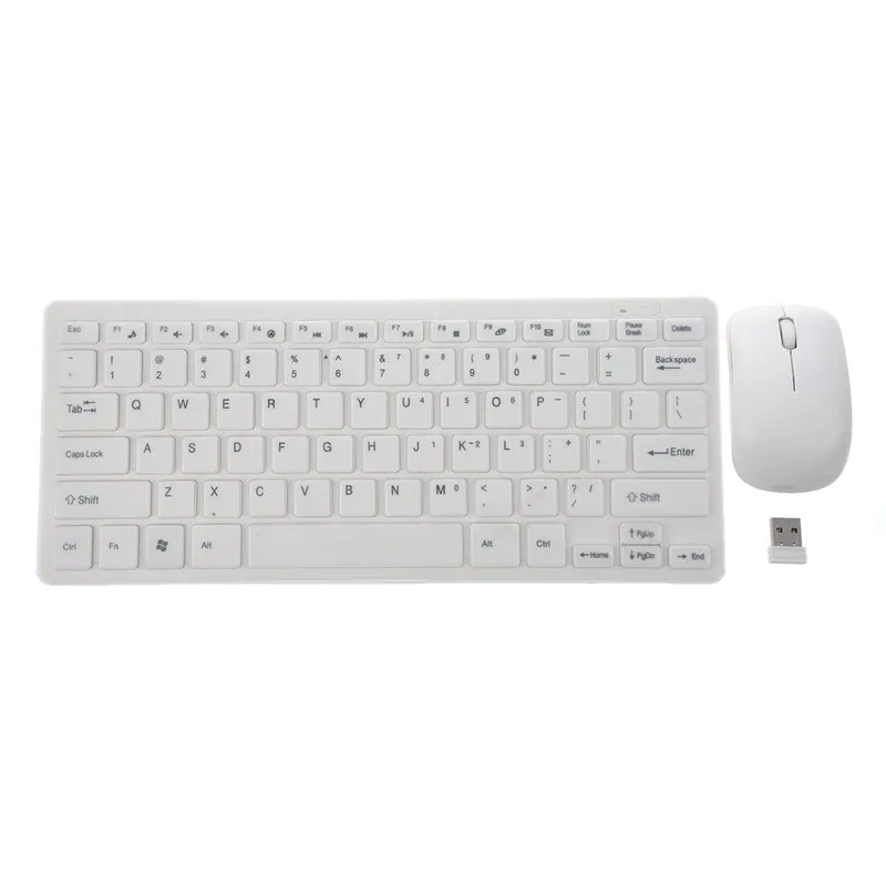 Kit Teclado e mouse sem fio ultra-fino desktop/laptop