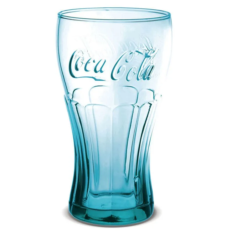 Copo De Vidro Long Drink Contour Coca-cola De 473ml Azul