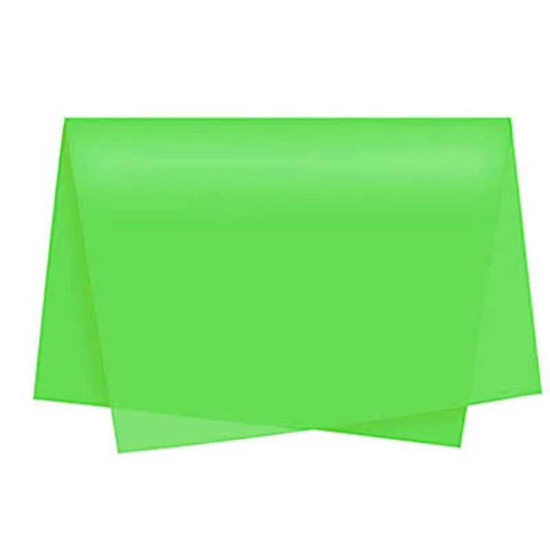 Papel De Seda 50x70 Verde Limão C/ 100