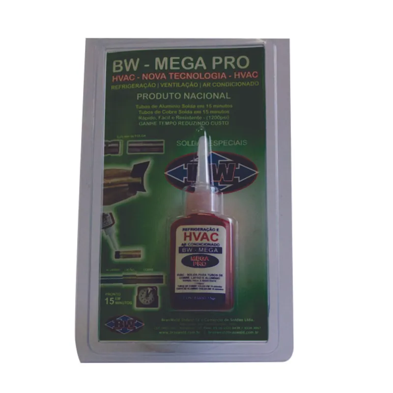 Solda Fria Hvac Mega Pro Para Soldar Tubos Cobre E Aluminio