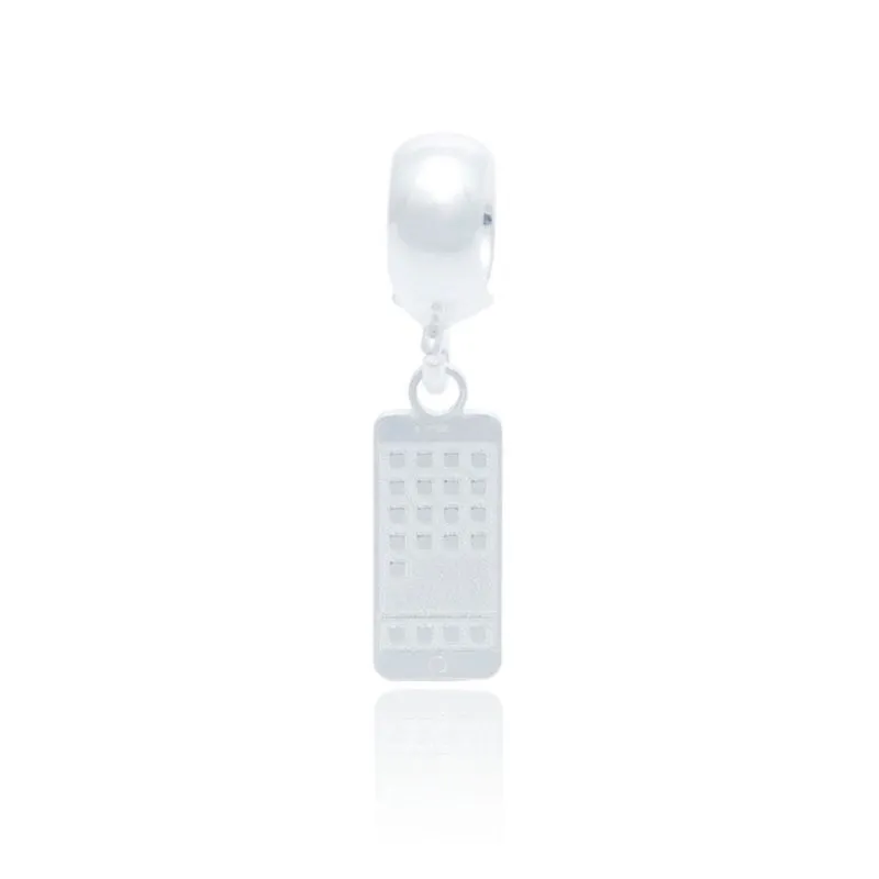 Berloque Telefone Em Prata 925