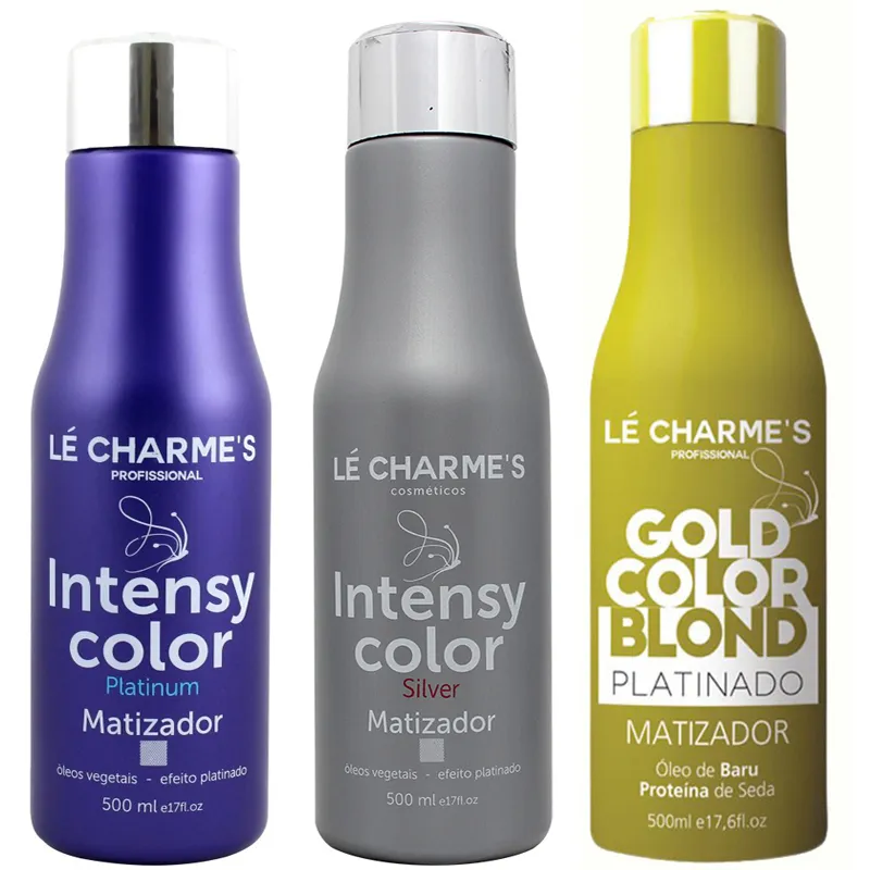 Kit Intensy Color Charmes Matizador Platinum, Prata E Gold