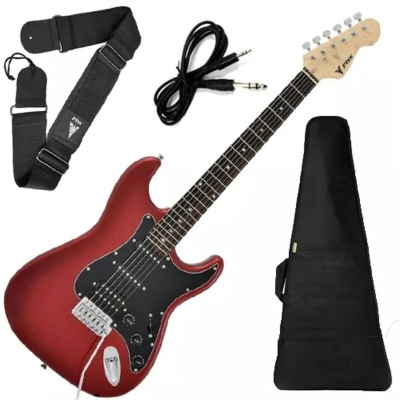 Guitarra Phx Strato Power St H Sth Cor Vermelho Vinho + Capa