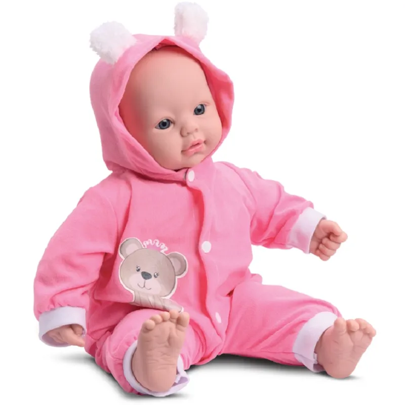 Boneca Bebê Real Ursinha Coleção Divertoys Fala E Chora