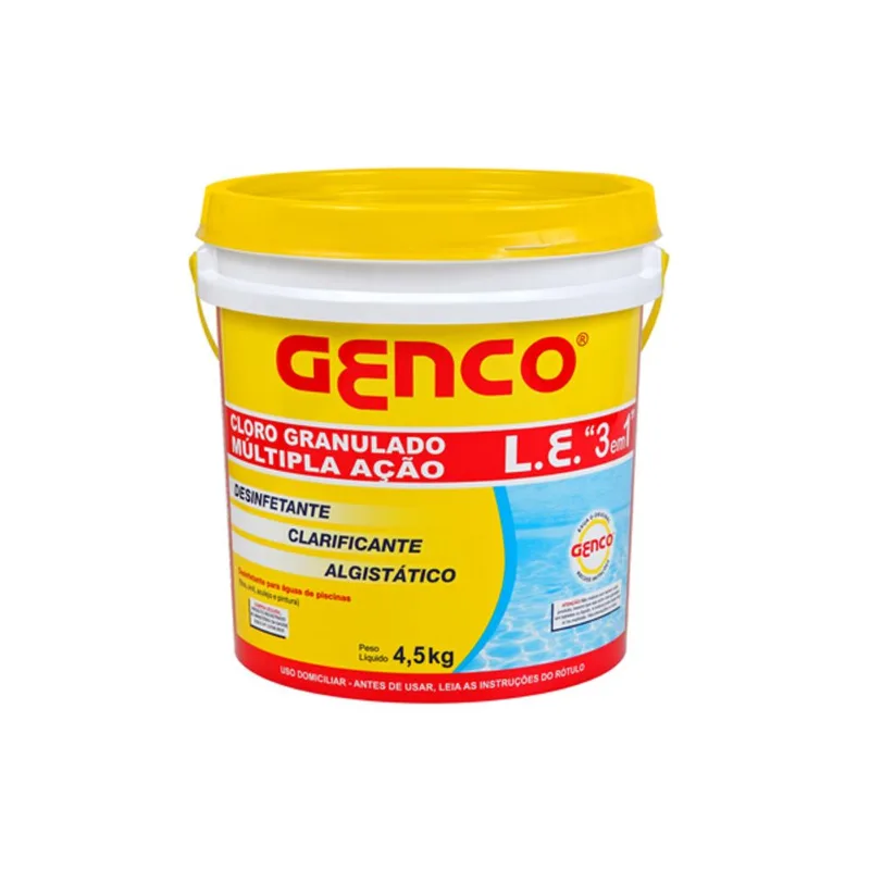 Cloro Granulado 10kg Multiplaação 3 Em 1 - Genco