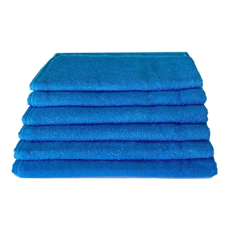 Kit Toalha De Banho Azul 6 Peças Deyfort Textil