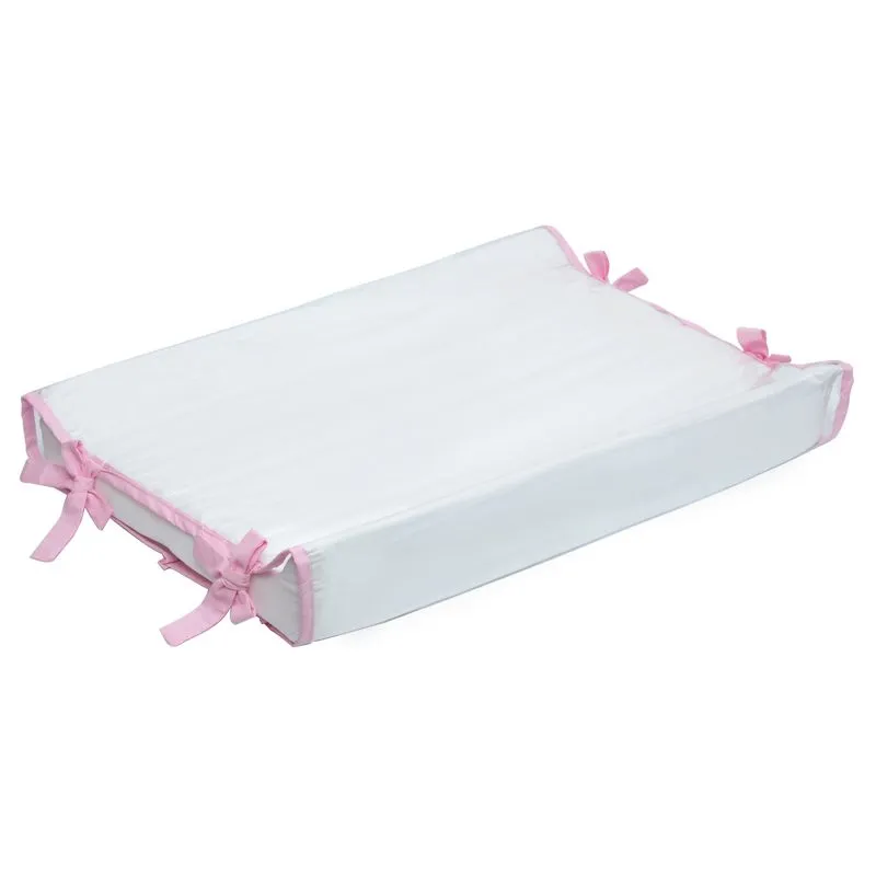 Trocador Americano Branco / Rosa Claro Bebê Enxovais