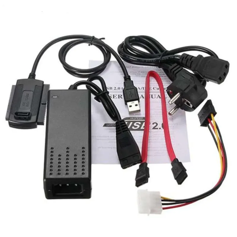 Kit Cabo Adaptador Conversor Sata Ide Para Usb 2.0 Com Fonte - Mafua Info