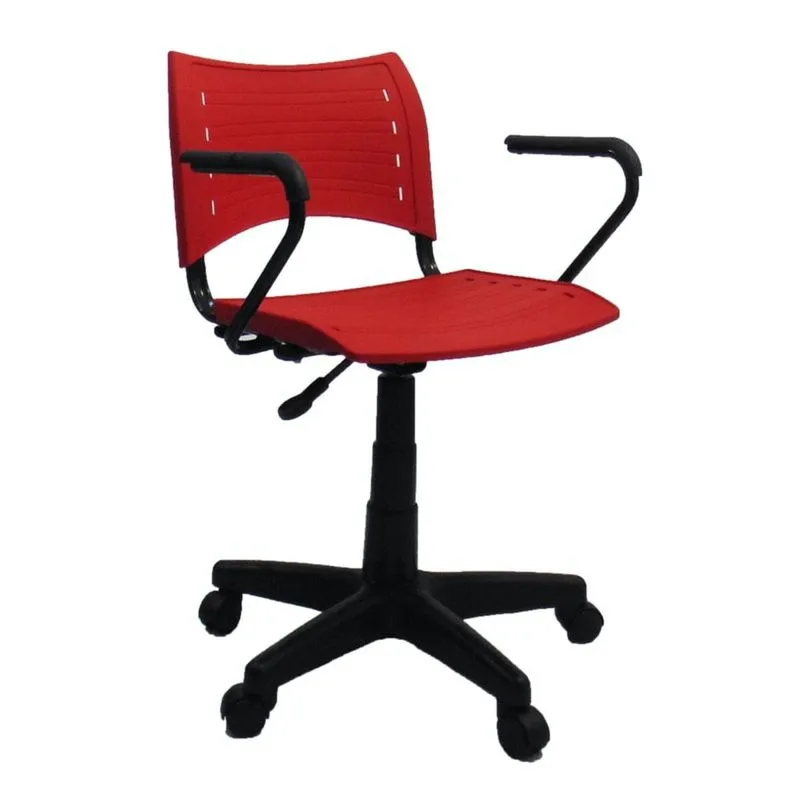 Cadeira Gold Executiva Evidence c/ braço Vermelho