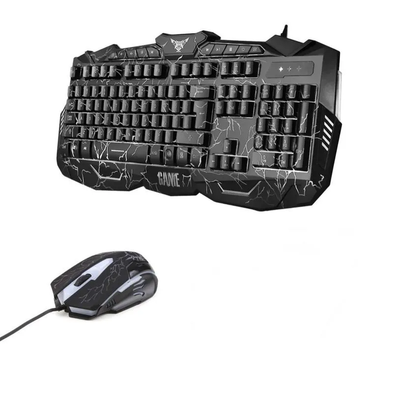Kit Com Teclado E Mouse Para O Windows Com Led
