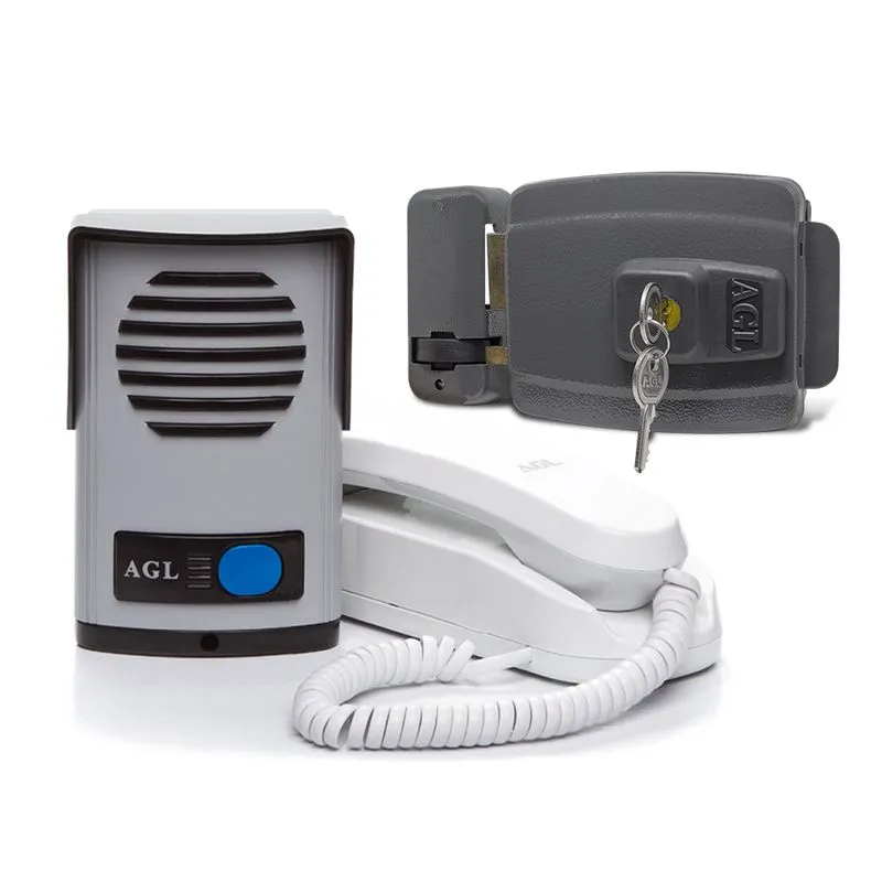 Kit Fechadura Elétrica Com Porteiro Eletrônico Agl