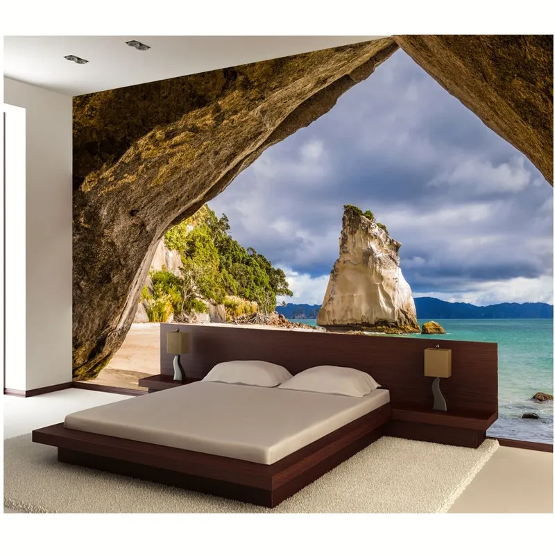 Papel De Parede Adesivo Paisagem Praia 7,3m² Natureza 30