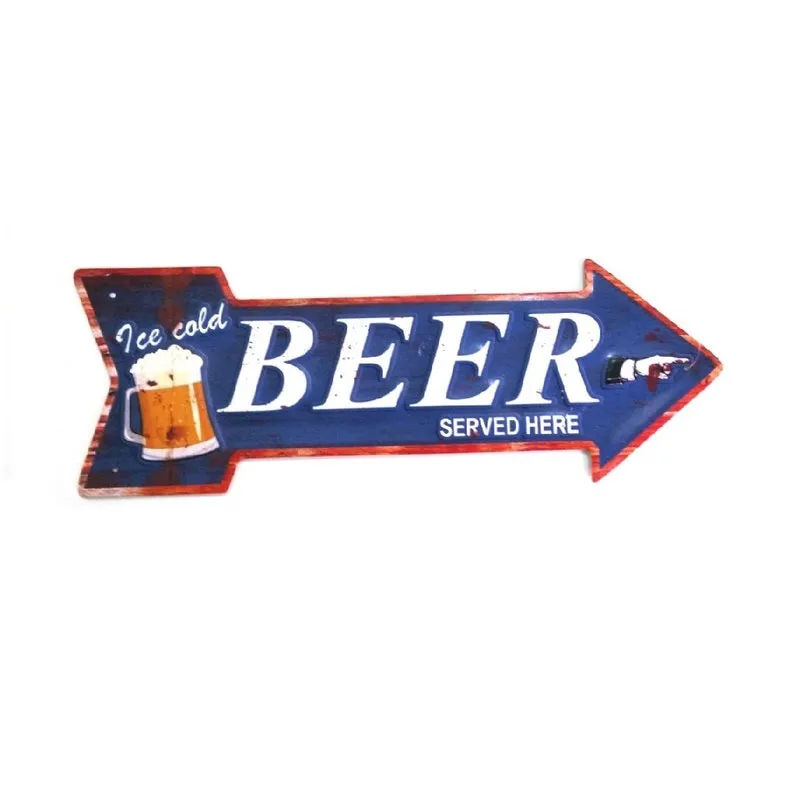 Placa Decorativa De Metal Seta Beer Cerveja