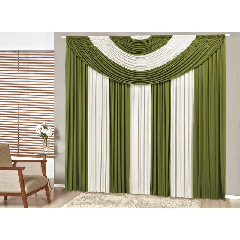 Cortina Suprema Quarto Sala 4,00(larg) X 2,50(alt) Verde