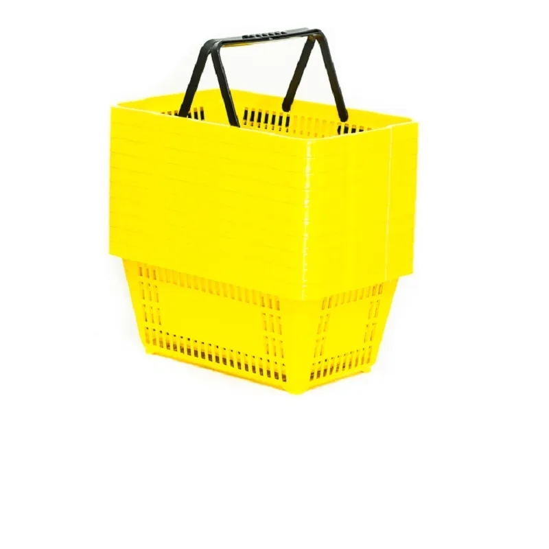 Cesta De Mercado 13 Litros - Média - Kit 10uni - Amarelo