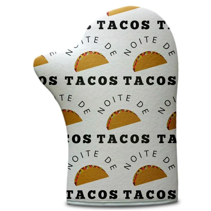 Luva De Cozinha Neoprene Noite De Tacos