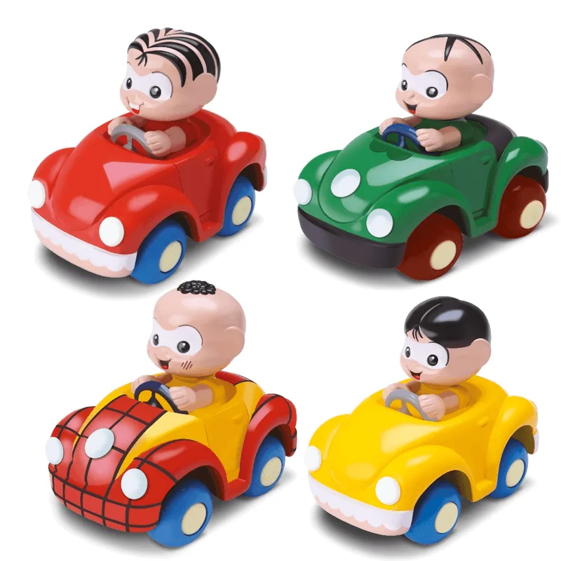 Kit Com 4 Carrinhos Turma Da Mônica Baby Divertoys