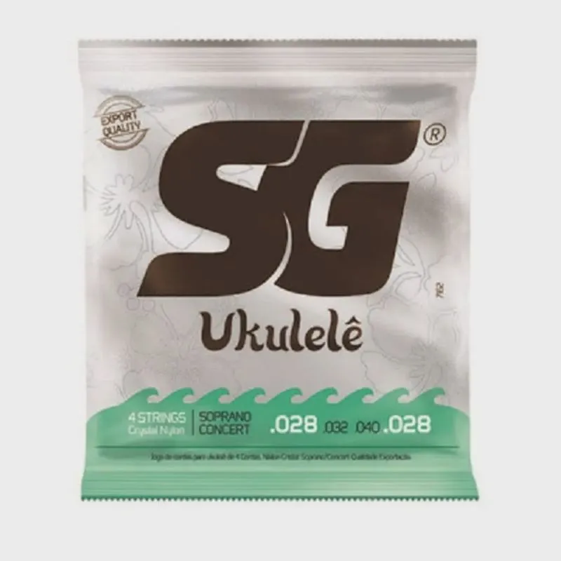 Encordoamento Nylon Ukulele Soprano Concert Caixa Com 6 Sg