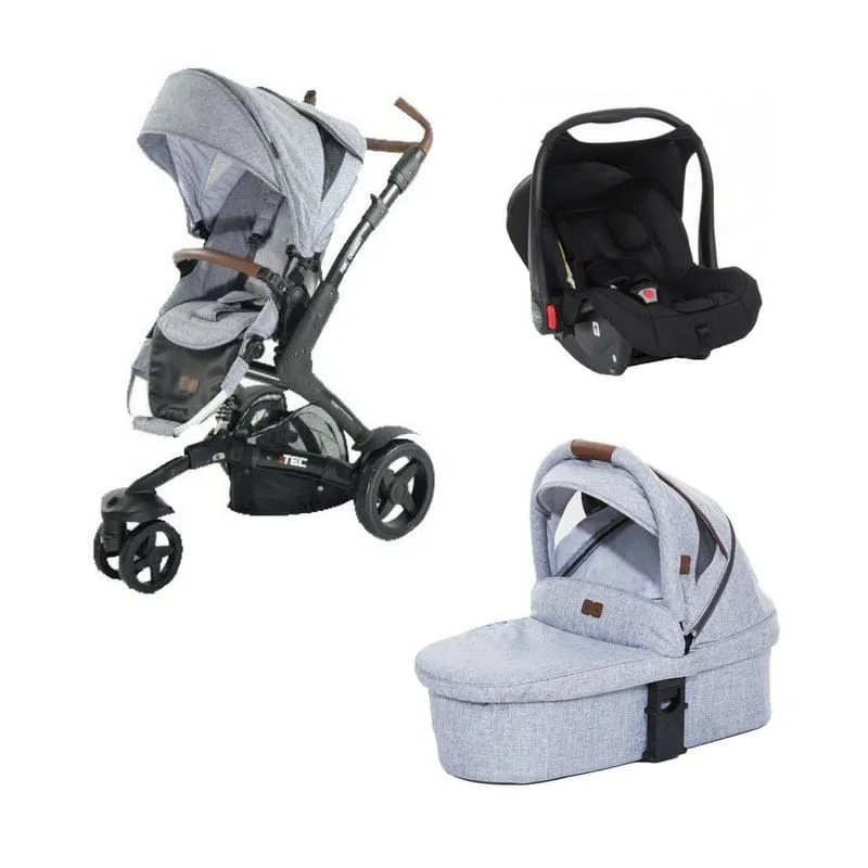 Kit carrinho bebê conforto e moisés abc design