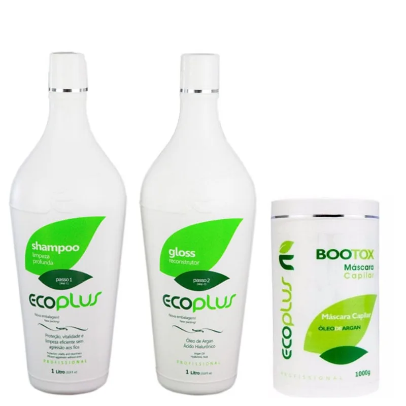 Ecoplus Escova Progressiva Definitiva Argan e Btox Argan