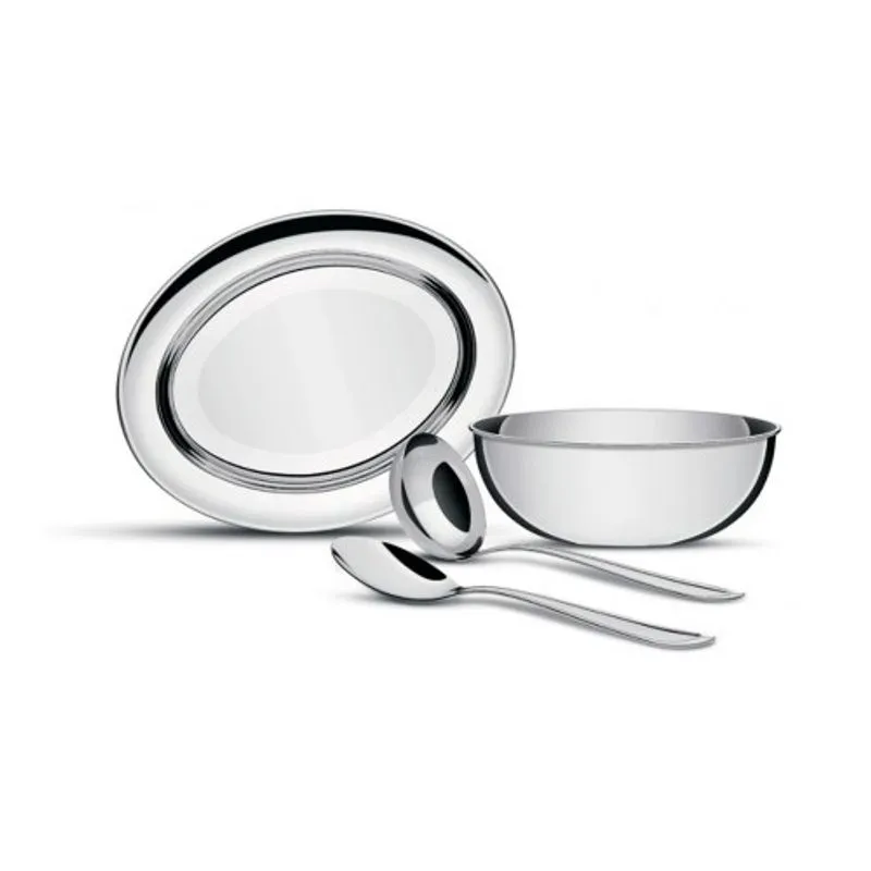 Conjunto Para Servir Arroz E Feijão Em Inox Maxx Import Conjunto Para Servir Arroz E Feijão Em Inox Maxx Import