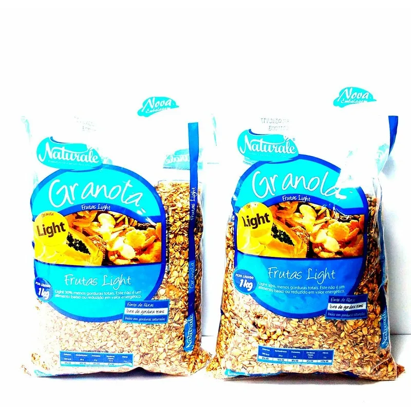 Kit 2 kg Granola Frutas Light ideal para regimes