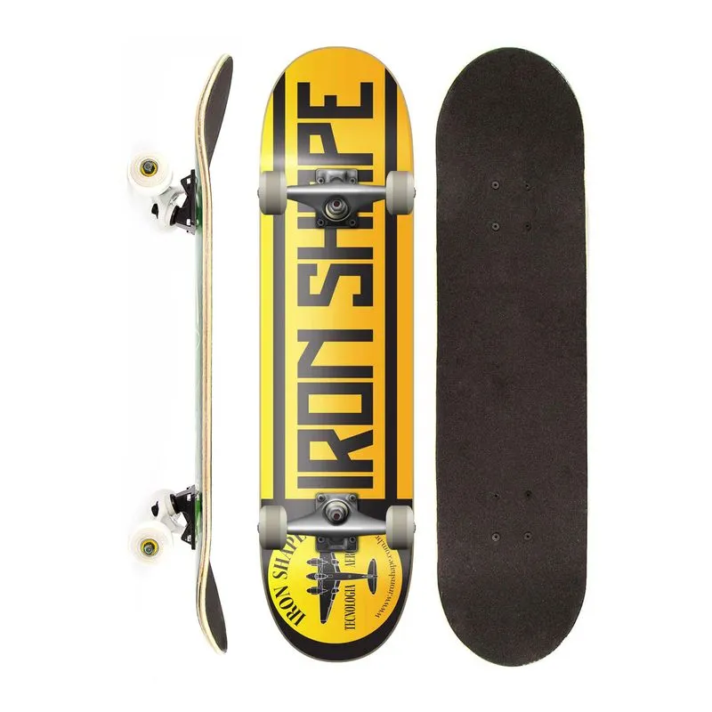 Skate Montado Completo Iron Profissional Logo Gold