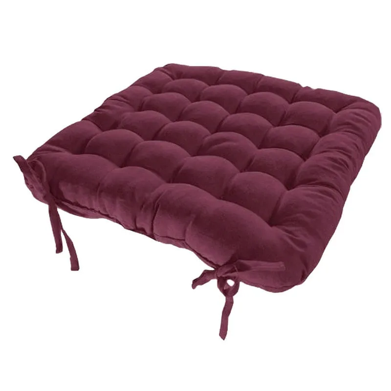 Assento Para Cadeira Futon 40x40 Cm - Vinho