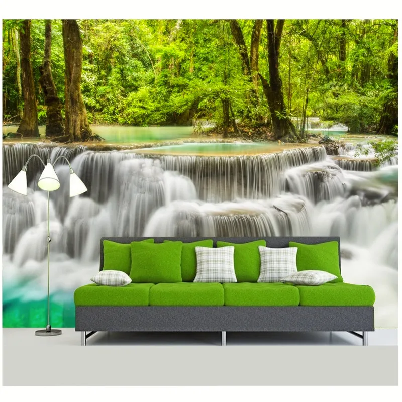 Papel De Parede Adesivo Paisagem Cachoeira 7,3m² Natureza 66