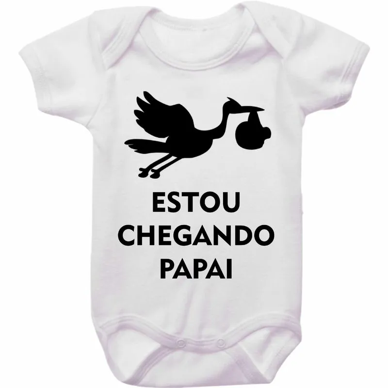 Body Cegonha Estou Chegando Papai