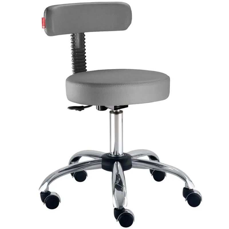 Cadeira Mocho Cinza Slim Lux