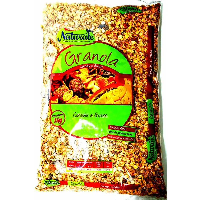 6 Kg Granola Crocante Cereais E Frutas Ideal Para Regimes