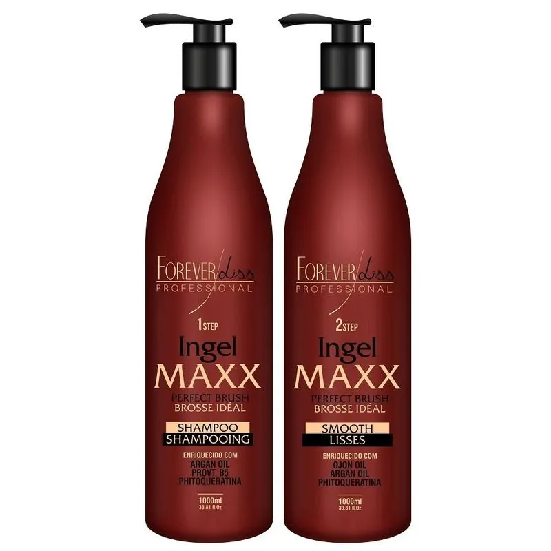 Kit Escova Progressiva Definitiva Ingel Maxx Alisamento
