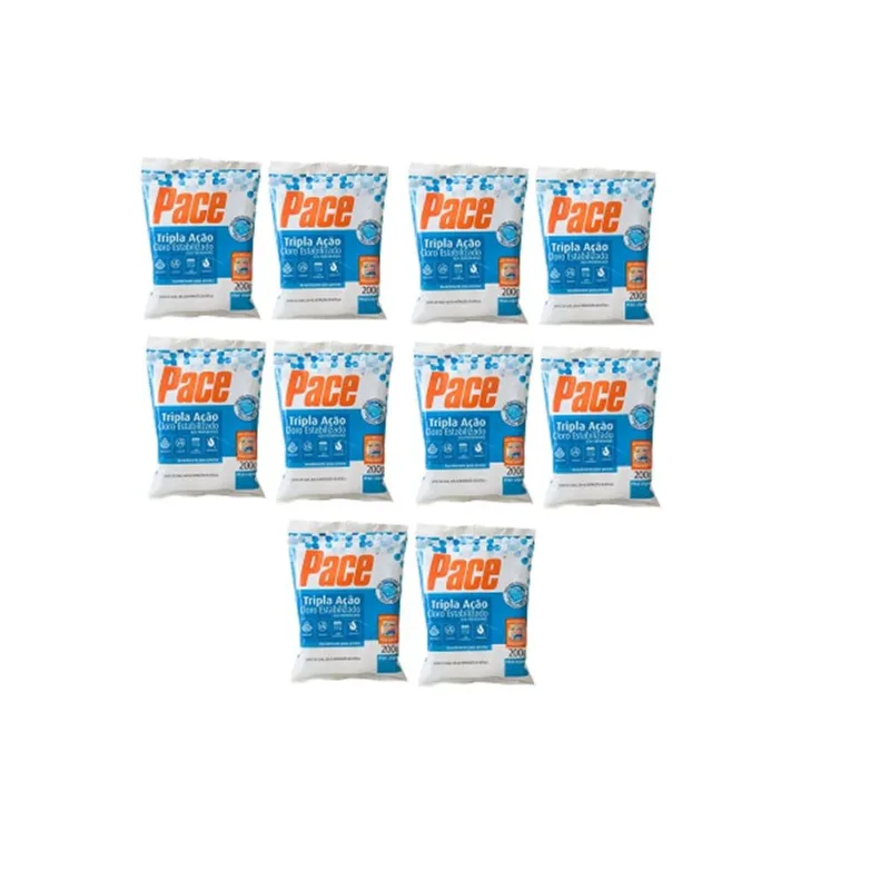 Kit Com 20 Pastilhas De Cloro Hth Pace Tripla Ação 200g