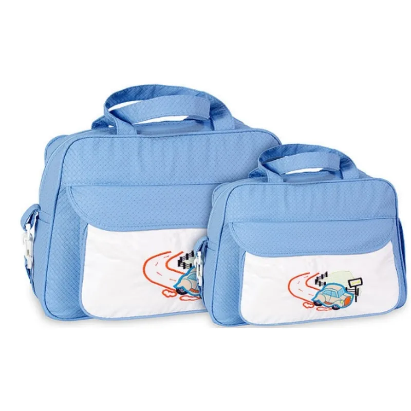 Kit Bolsa Bebê Azul Kit Maternidade Menino Enxoval 10ol07