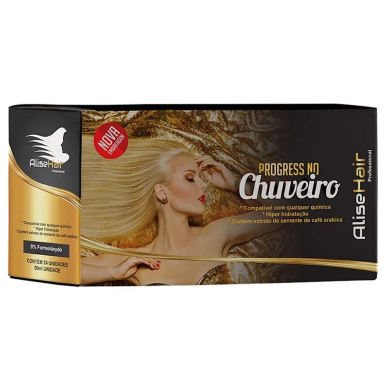 Kit Progressiva no Chuveiro Alise Hair 50ml 24 unidades