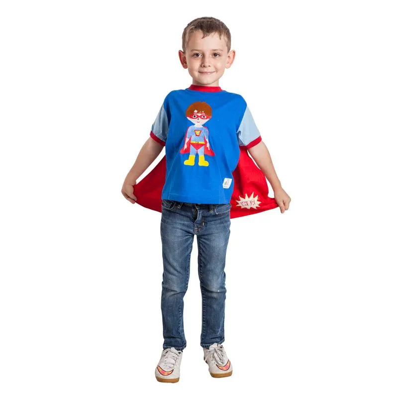 Camiseta Dani Lessa Com Capa Super Herói G