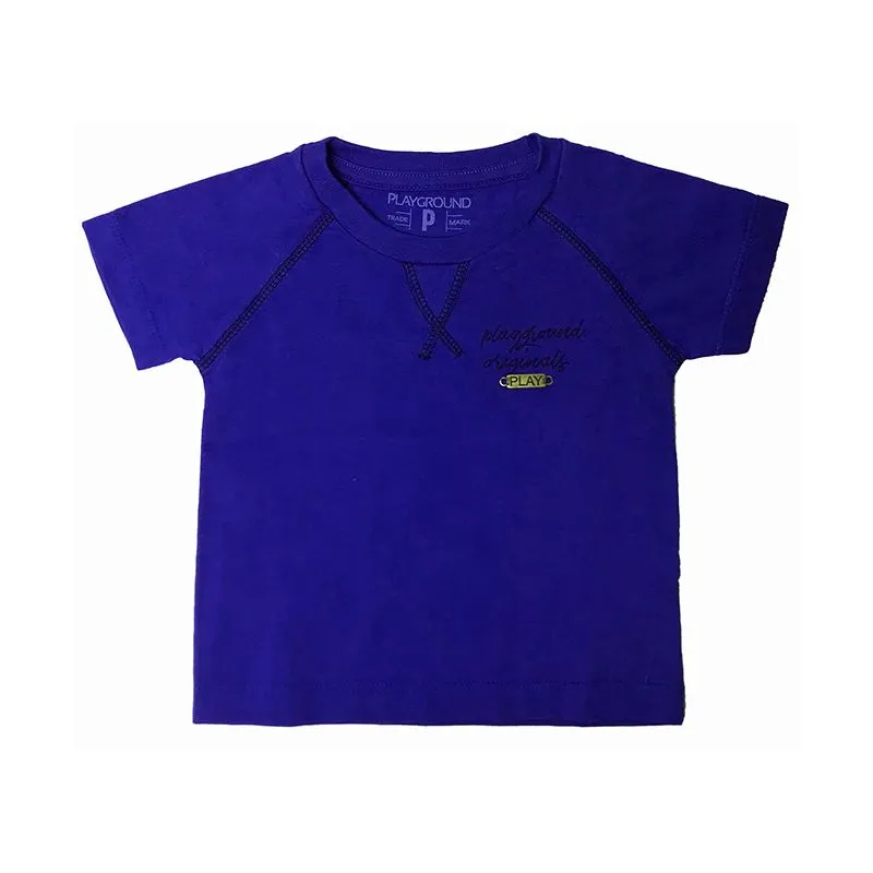 Camiseta Fakini Bebê Menino Verão com Estampa Playground Originals P/G - 1802684-AZUL-GB