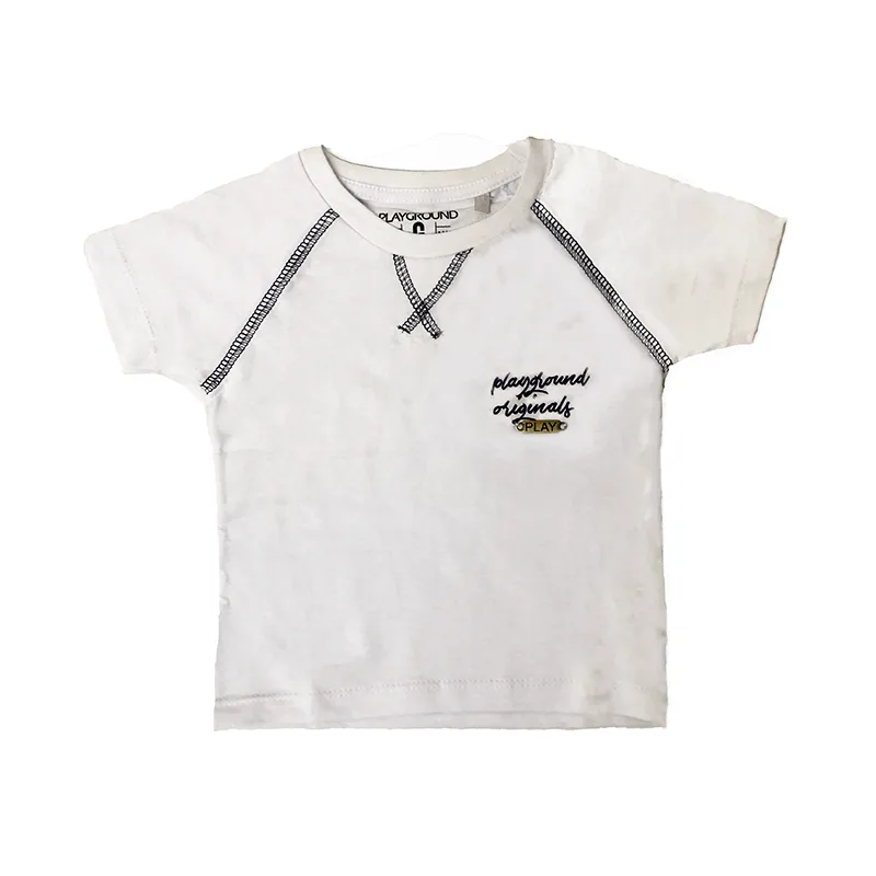 Camiseta Fakini Bebê Menino Verão com Estampa Playground Originals P/G - 1802684-BRANCO-GB