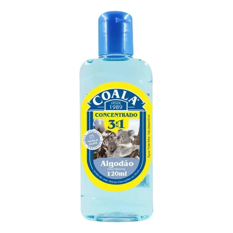 Coala Desinfetante Concentrado 3 Em 1 120ml Algodão